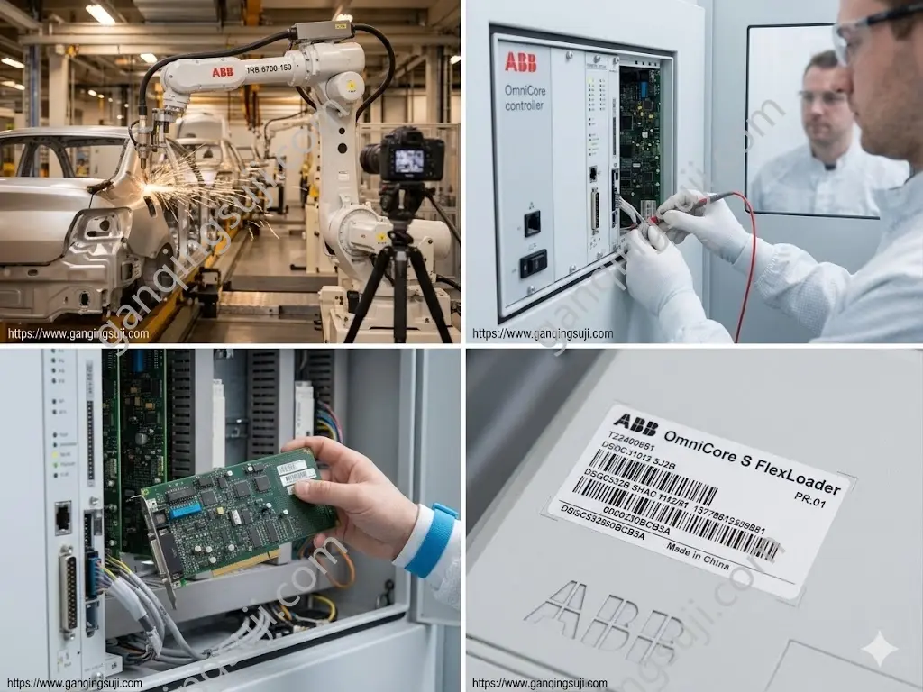Installation and testing of ABB OmniCore S FlexLoader memory module DSQC532B in industrial robot Installation and testing of ABB OmniCore S FlexLoader memory module DSQC532B in industrial robot