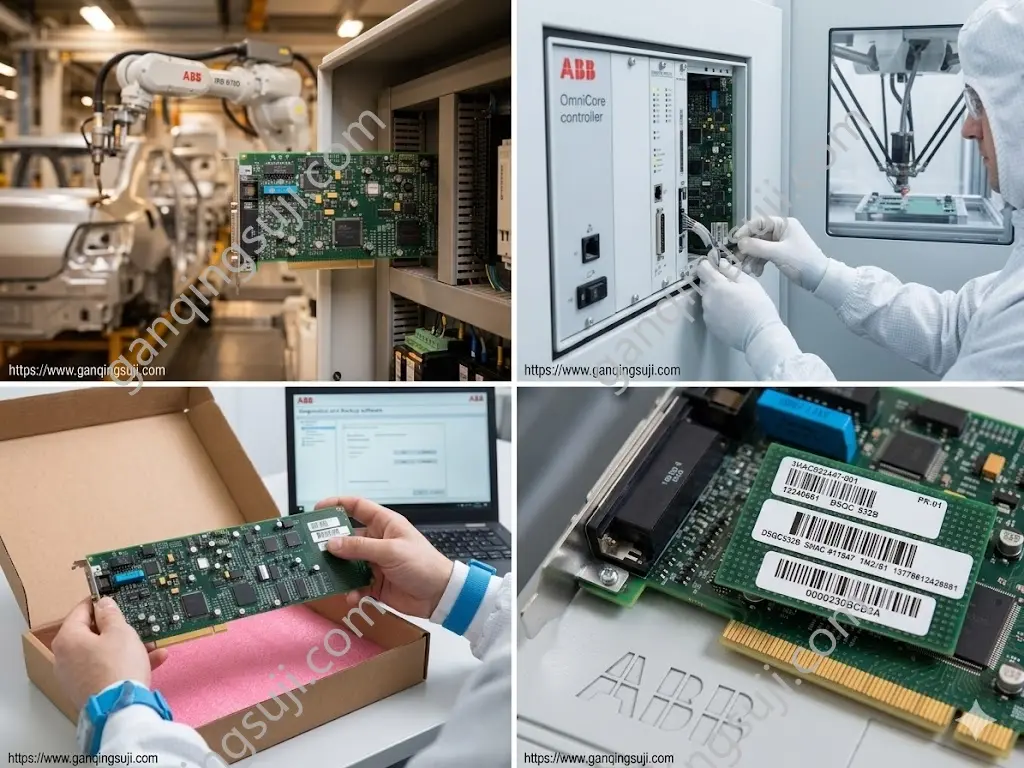 ●Unboxing and replacing the ABB 3HAC023447-001 memory module for automated manufacturing lines